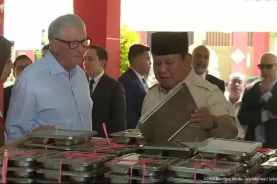 Dapat Hibah Rp2,6 Triliun, Prabowo Gandeng Bill Gates Tinjau Program Gizi di Sekolah