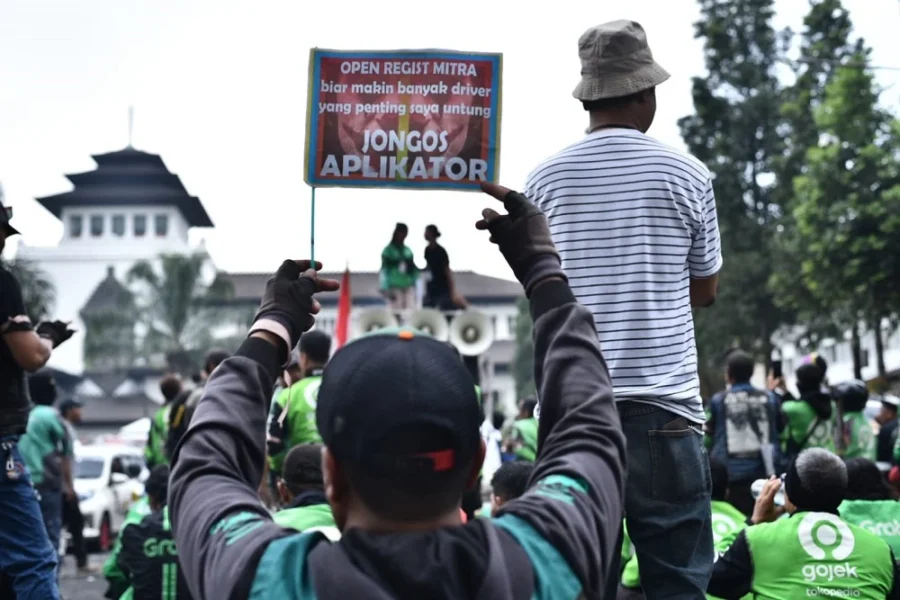 Aksi Akbar 205: Pengemudi Ojol Desak Keadilan Tarif dari Aplikator