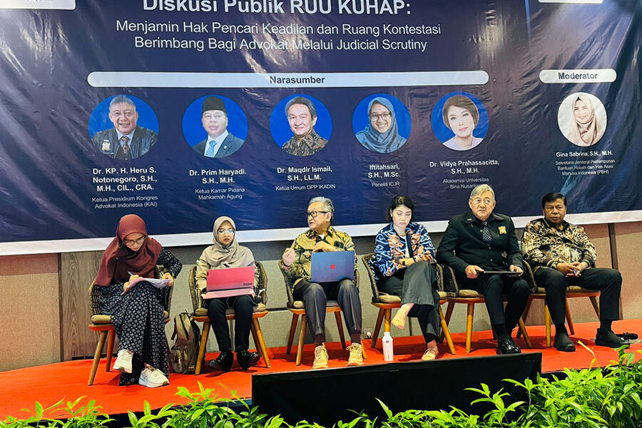 KAI dan ICJR Gelar Diskusi Publik RUU KUHAP, Dorong Penguatan Peran Advokat dan Perlindungan Hak Pencari Keadilan