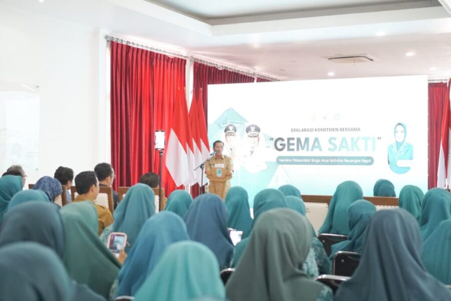 TP-PKK Karawang Deklarasikan Gerakan GEMA SAKTI untuk Berantas Pinjaman Ilegal.