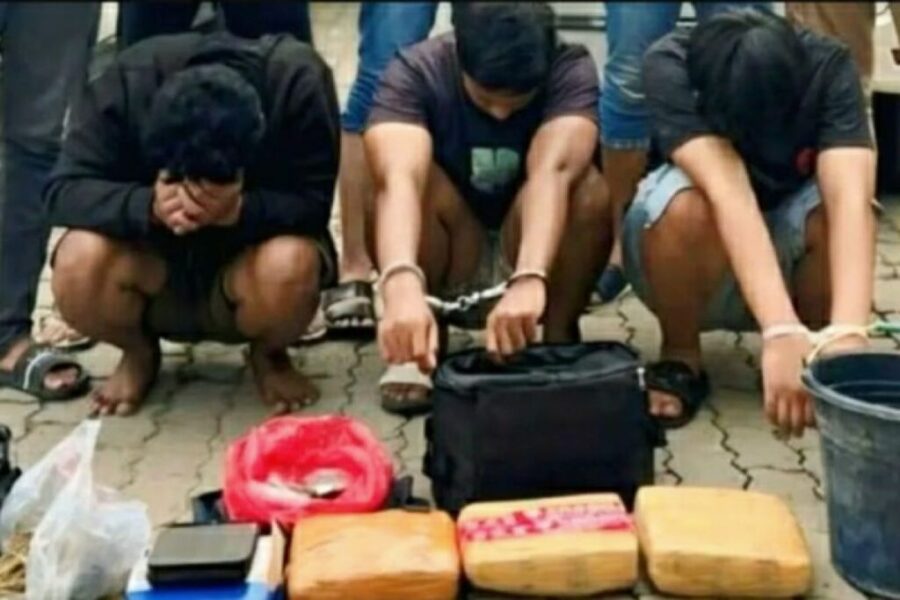Satuan Reserse Narkoba Karawang Bekuk Tiga Tersangka Peredaran Ganja